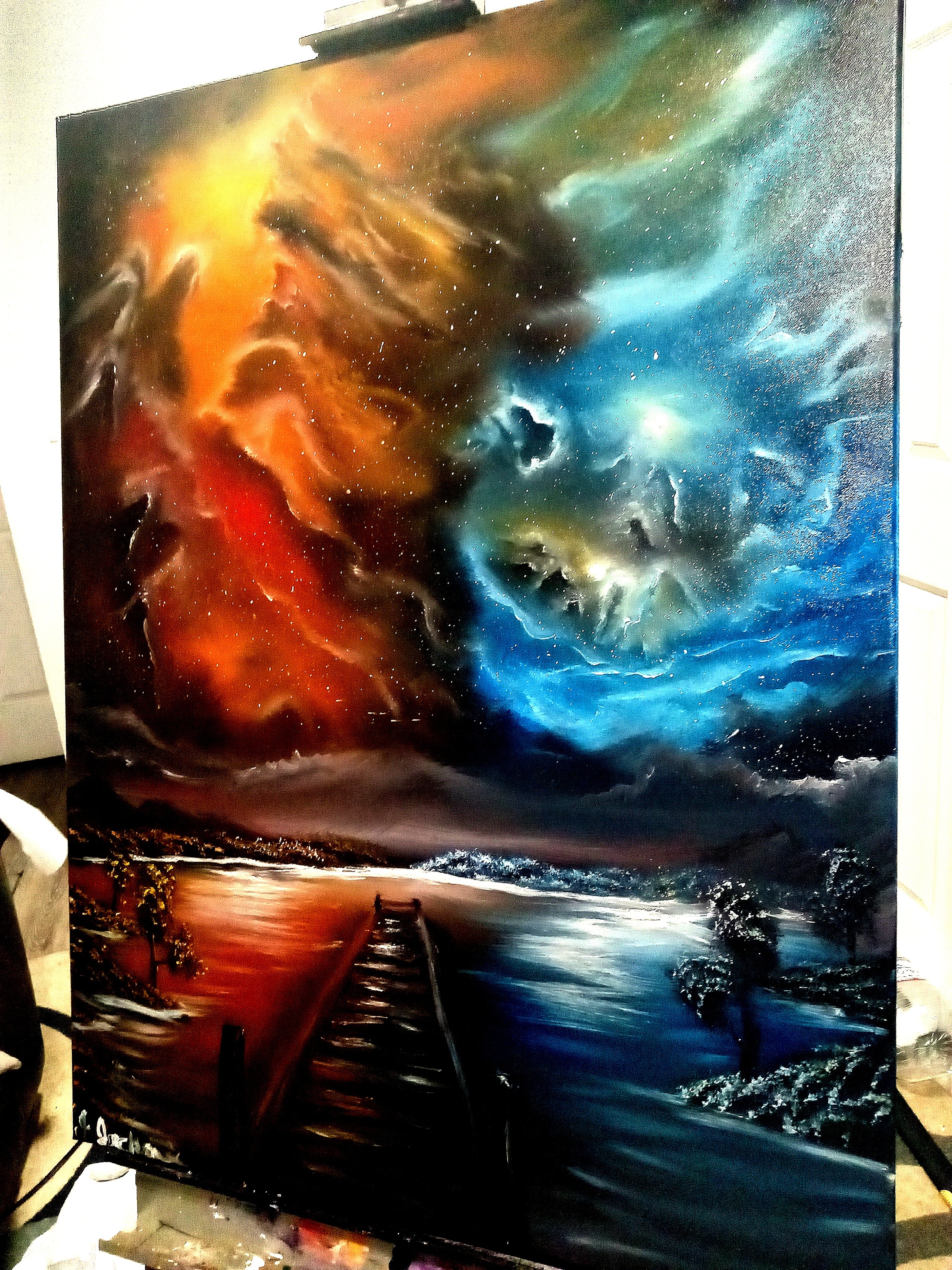 “Duality” 36 x 48 Inches - All Chakra Painting