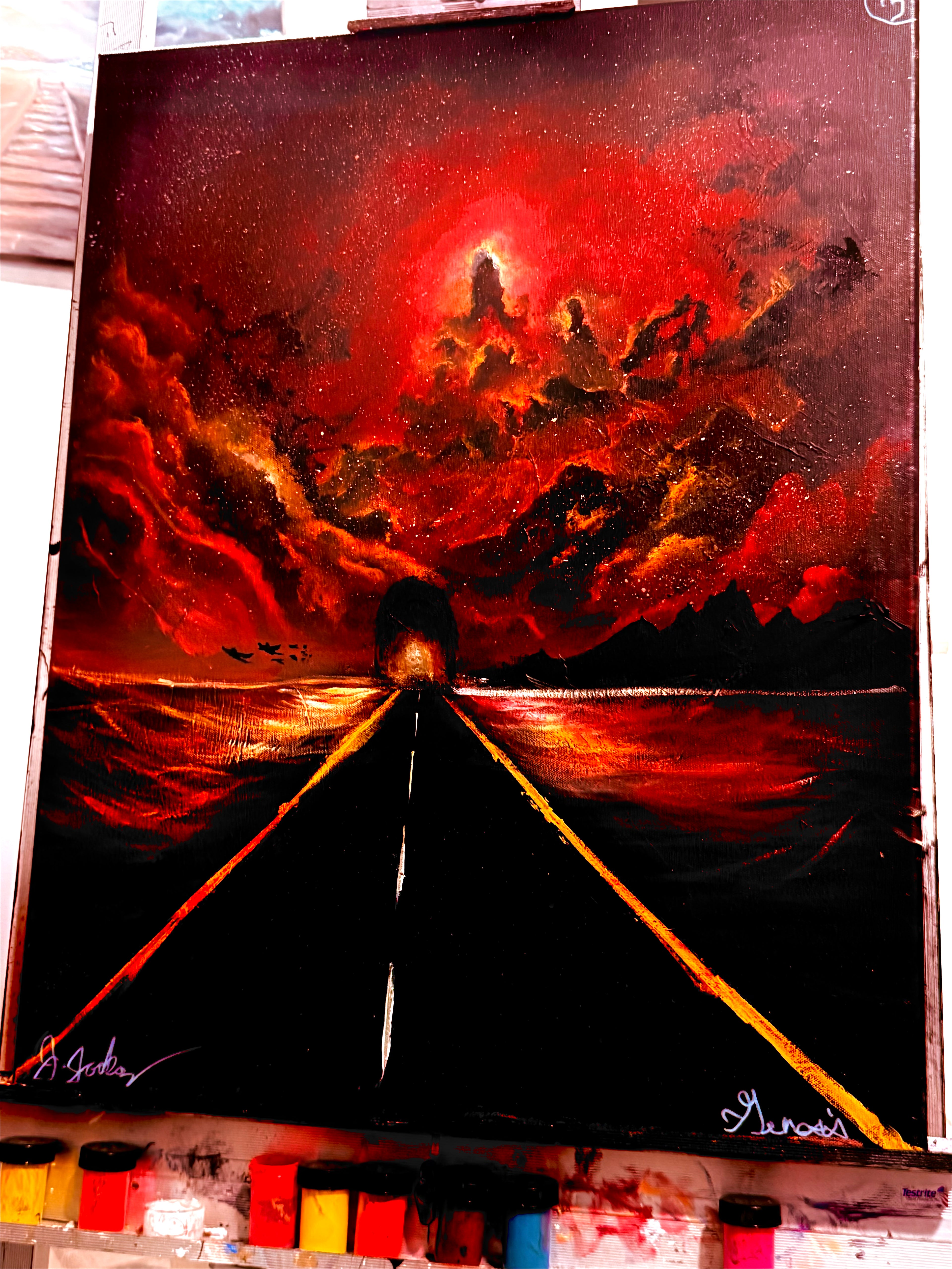 “Genesis” 24 x 32 Inches - Root Chakra Painting
