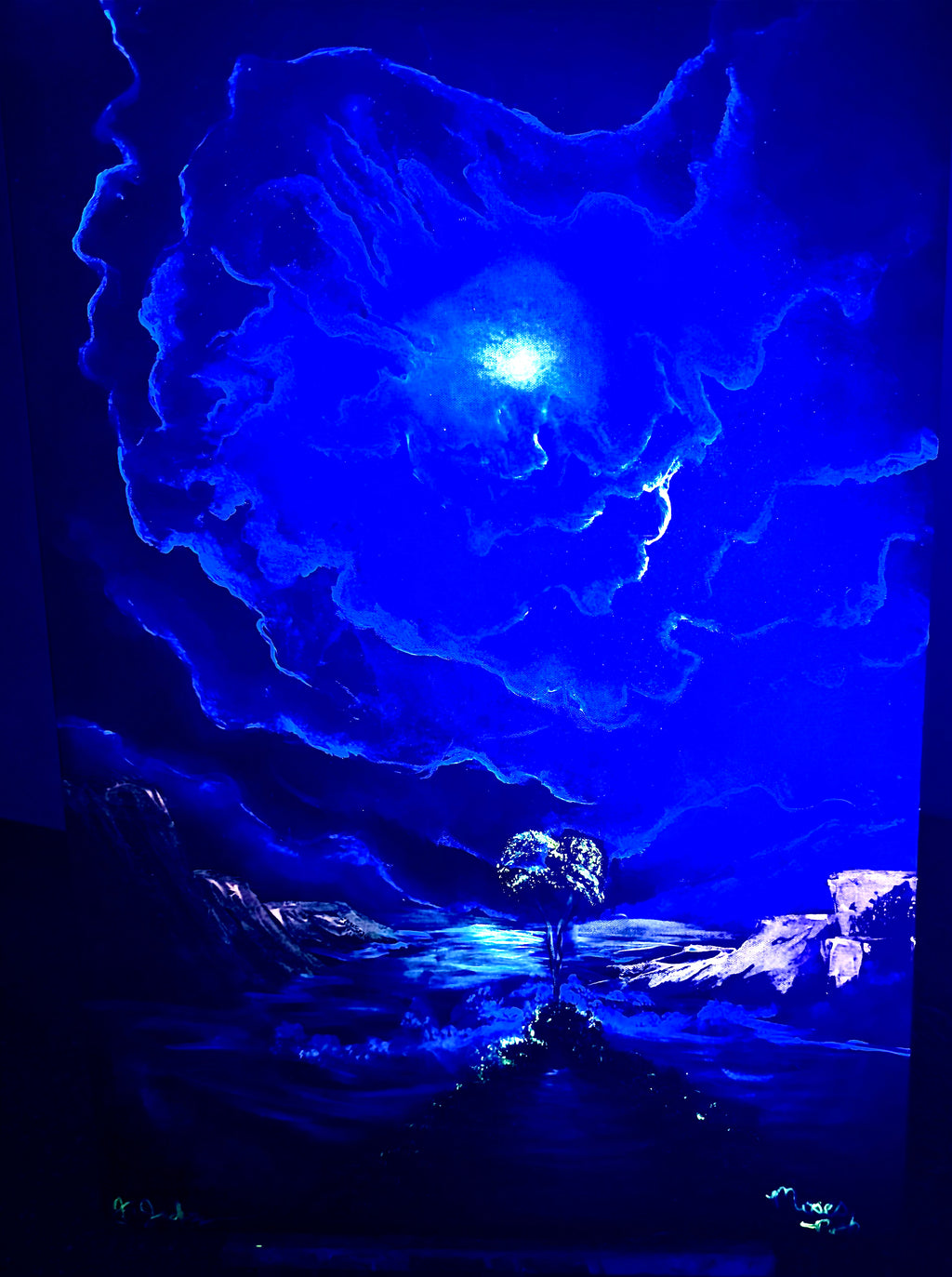 “Moses Path” 24 x 32 - Throat Charka Painting